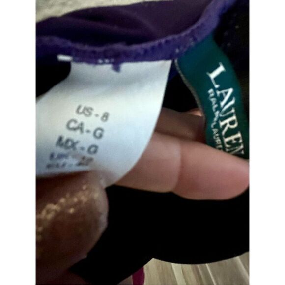 NWT Lauren Ralph Lauren Pink Ombre Palm Flyaway One-Piece Swimsuit Pink ombre/ p - Picture 8 of 8